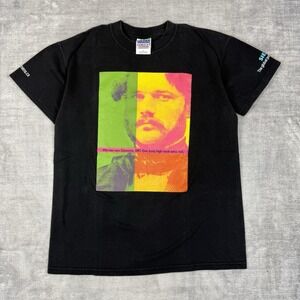 Vintage Technology Shirt Mens Medium Black Siemens Y2K Engineering Double Sided